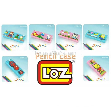 2016 Newest LOZ diamond Blocks DIY pencil case Plastic pencil case